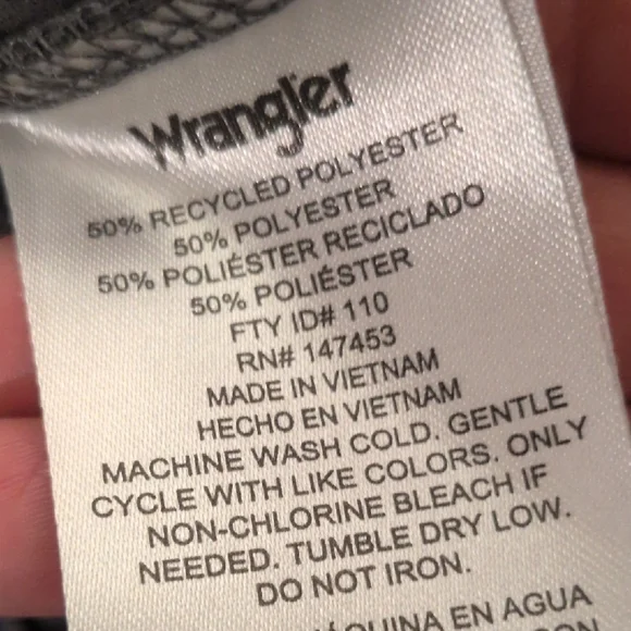 Wrangler Long-Sleeve Crew Pocket Shirt -grey - Picture 9 of 9